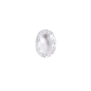 White Zircon (Oval)- 7.32 Carat