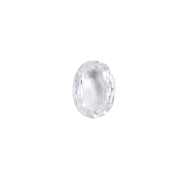 White Zircon (Oval)- 7.32 Carat